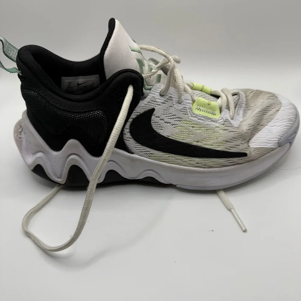 Nike Giannis Immortality 2 White Black Barely Volt DQ1943-101 Womens 6.5 / 5Y